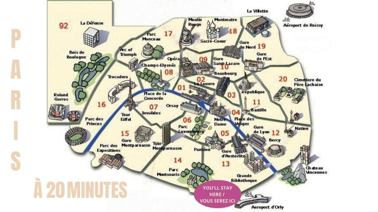 Appartement Cosy Au Calme A 20 Min De Paris Villejuif Bagian luar foto